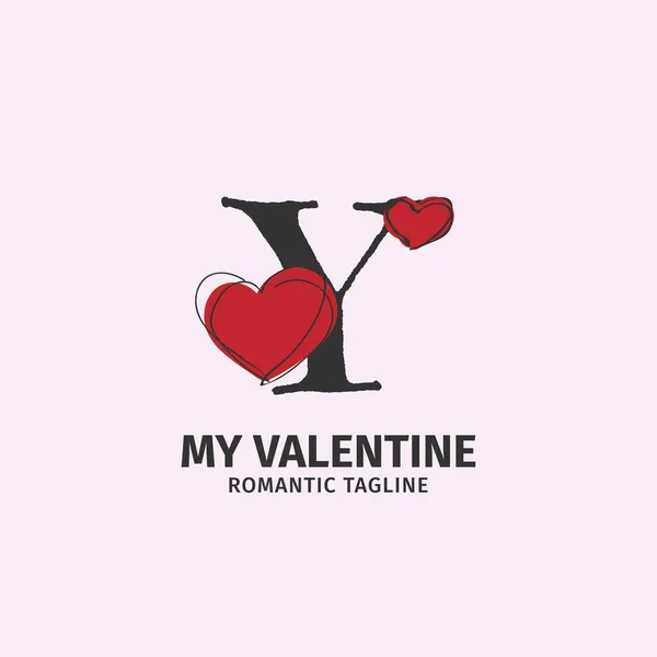Sevgili Kimliği Sevgililer Günü Hediyesi Markası Kız Oyuncakçısı Için Kalp — Stok Vektör