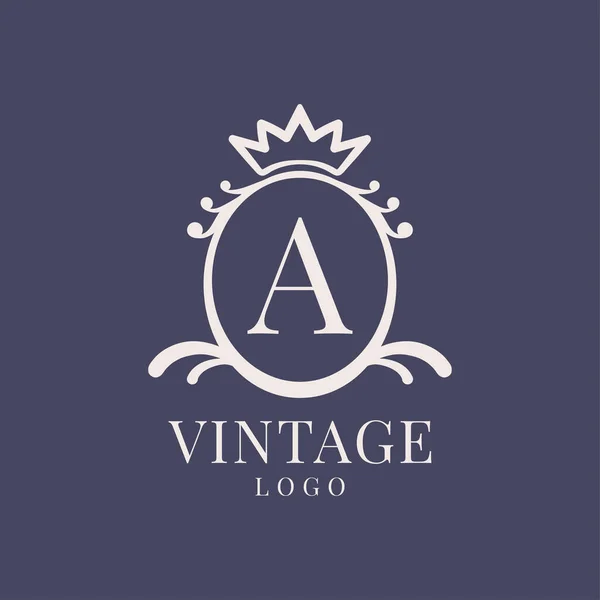 Carta Diseño Logotipo Vintage Para Productos Belleza Clásicos Marca Rústica — Archivo Imágenes Vectoriales