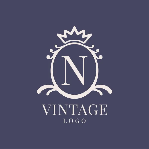 Επιστολή Vintage Λογότυπο Σχεδιασμού Για Κλασικό Προϊόν Ομορφιάς Ρουστίκ Μάρκα — Διανυσματικό Αρχείο