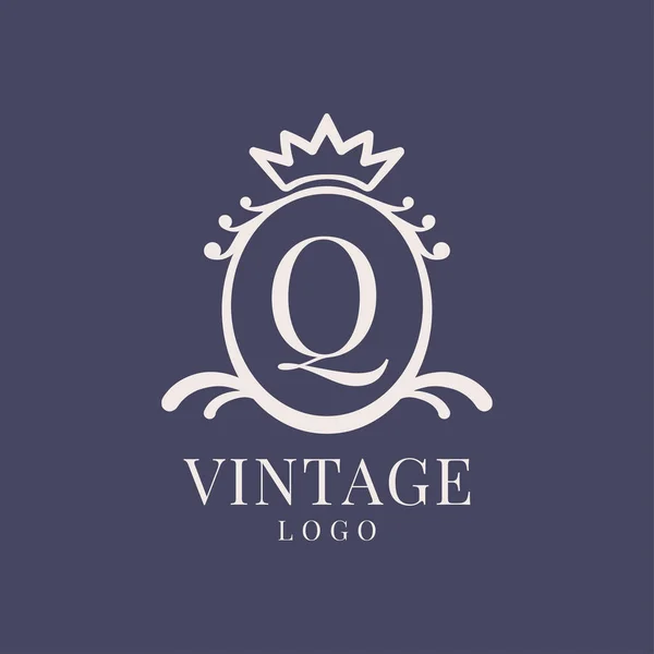 Letra Diseño Del Logotipo Vendimia Para Producto Belleza Clásico Marca — Archivo Imágenes Vectoriales