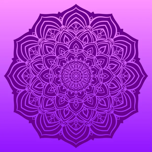 Abstrato Mandala Lotus Petal Vector Design Element — Vetor de Stock