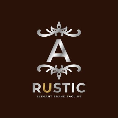 Moda, düğün, spa, salon, otel, restoran, güzellik hizmetleri için rustik vektör logosu tasarımı