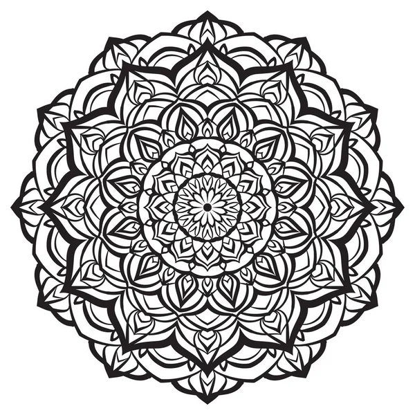 Mandala Graciosa Flor Vetor Elemento Design Para Web Impressão — Vetor de Stock