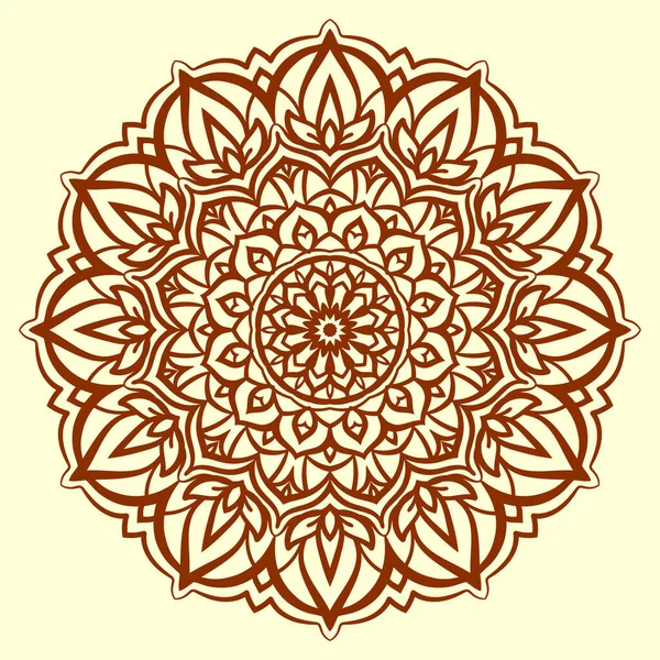 Mandala Gracieux Fleur Vecteur Élément Conception Pour Web Imprimer — Image vectorielle