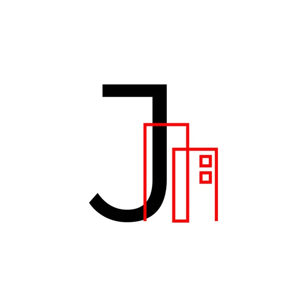 Letter Building Decoration Vector Logo Design Element — стоковый вектор