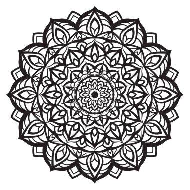 mandala soyut çiçek vektör tasarım ögesi