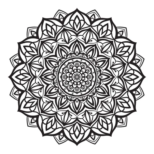 Mandala Abstracto Flor Vector Elemento Diseño — Vector de stock