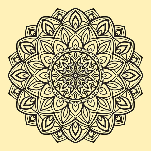 Mandala Abstracto Flor Vector Elemento Diseño — Archivo Imágenes Vectoriales