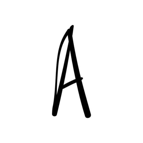 Letter Handwriting Initial Logo Icon Vector Design Element — Vetor de Stock