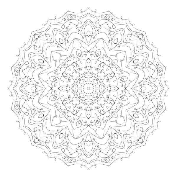 Abstract Thin Line Mandala Decoration Vector Design Element — Archivo Imágenes Vectoriales