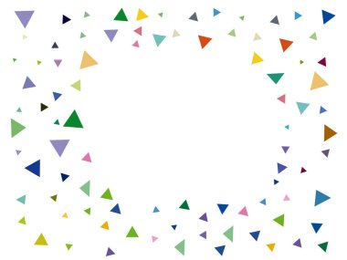 Renkli üçgen arka plan, çok renkli, arka planlar için çok renkli konfeti. Doğum günleri ve partiler