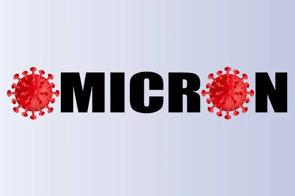 Logo Omicron Variante Del Coronavirus Infettivo — Foto Stock
