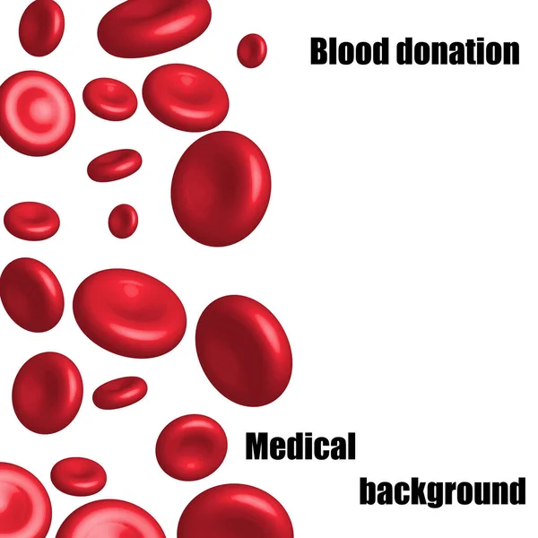 Blood Donation Campaign Red Blood Cells Falling — Foto Stock