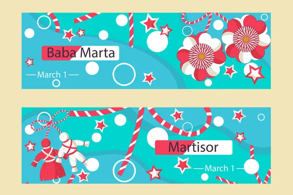 Martisor Baba Marta 'nın şenlik davetiyeleri.