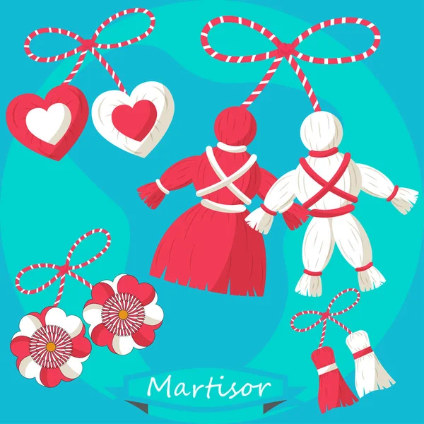 Baba Marta Bulgar bayram teması seti, Martisor