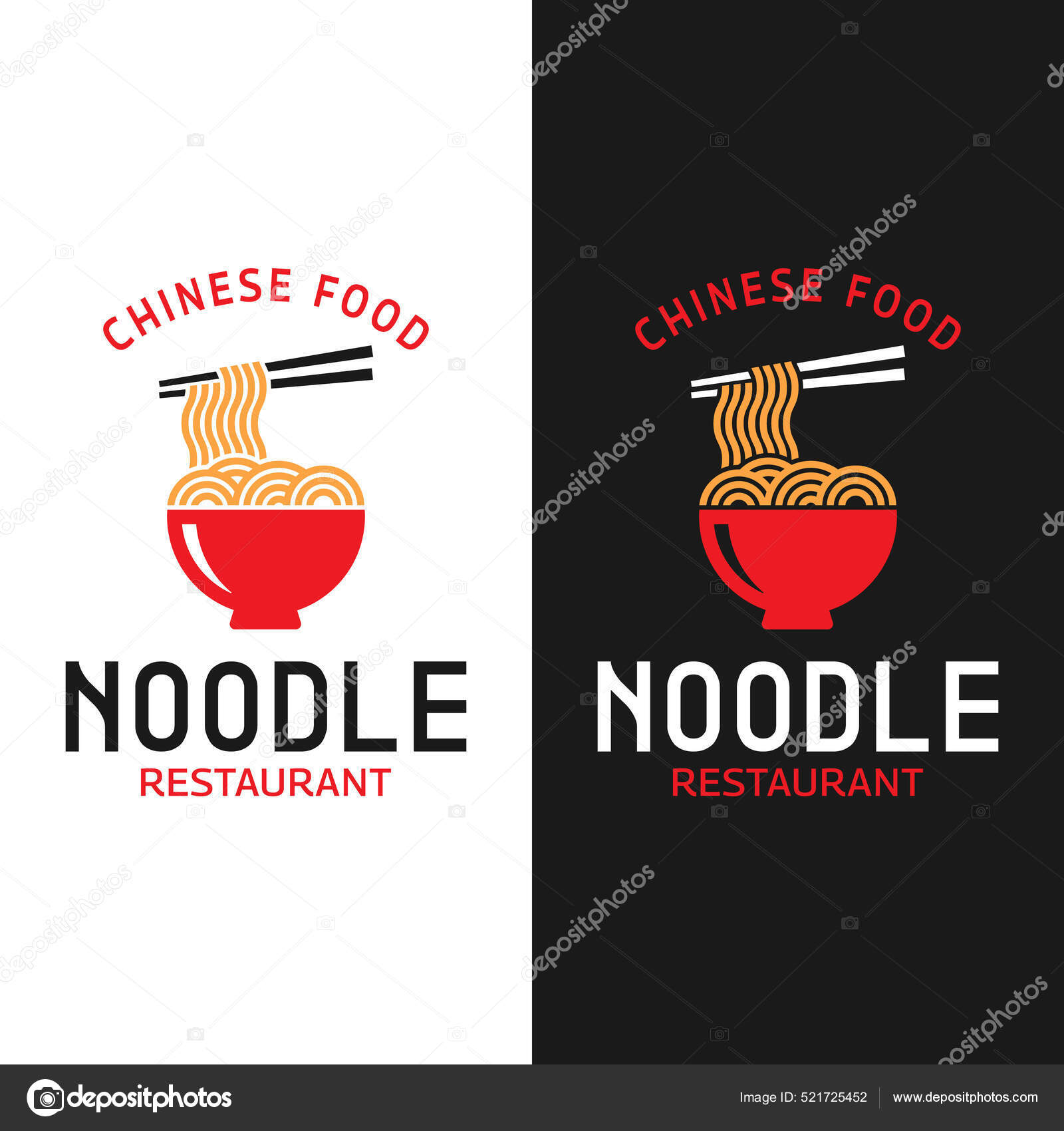 Noodle Mie Ramen Bowl Chopsticks Logo Design Template Noodle Healthy