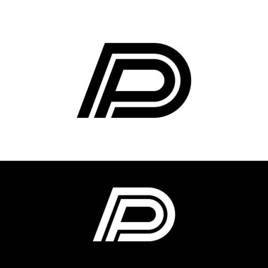 PD DP Harf Monogramı İlk Logo Tasarım Şablonu. Genel Spor Fitness İnşaat Finans Şirketi Şirketinin Modern Moda Logosu Tasarımı Kurumsal Kıyafeti için uygundur.