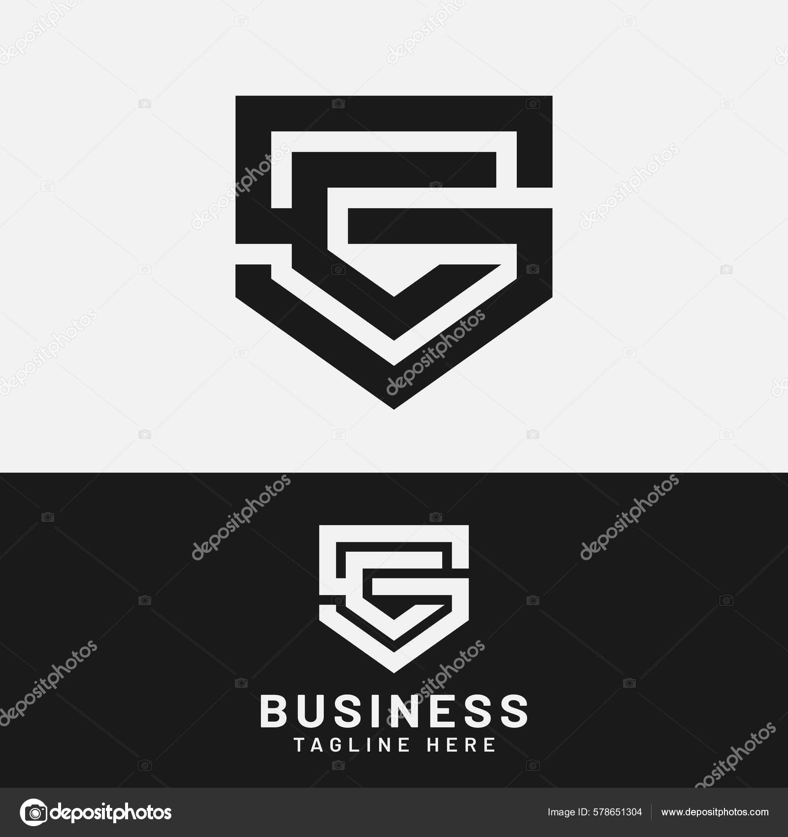 Letter Monogram Initial Logo Design Template Suitable General Sports  Fitness Stock Vector by ©sepeda1122 578651304