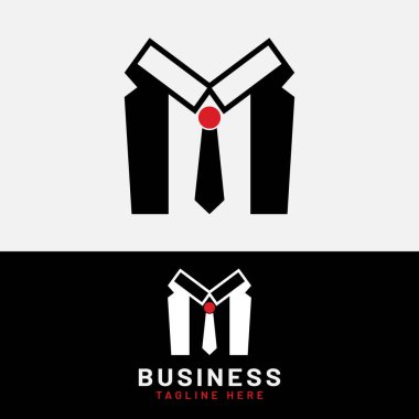 M harfi ya da MI Suit Smokin Logo Tasarım Şablonu. İş adamı, ofis işçisi, beyefendi, patron ya da diğer şirketler için uygundur..