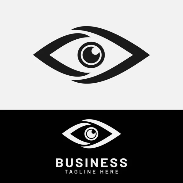 Astratto Eye Logo Design Template Adatto Oculista Clinica Ospedaliera Optic — Vettoriale Stock