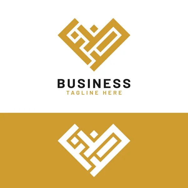 Letter Monogram Initial Diamond Logo Design Template Vhodné Pro Šperky — Stockový vektor