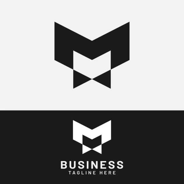 Modelo Inicial Projeto Logotipo Homem Letra Adequado Para Esportes Gerais — Vetor de Stock