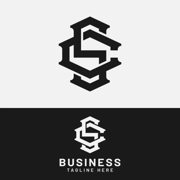 Modelo Design Logotipo Inicial Monograma Letras Adequado Para Esportes Gerais —  Vetores de Stock