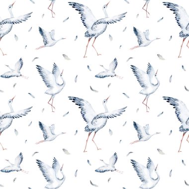 Watercolor wildflowers seamless pattern with poppy, cornflower chamomile, rye and wheat spikelets background.