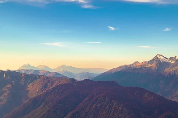 Όμορφο Ορεινό Τοπίο Majestic Καύκασο Βουνά Φθινόπωρο — Φωτογραφία Αρχείου