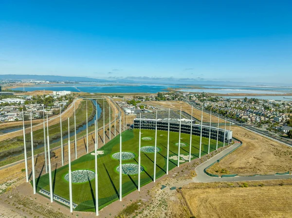 Aerial View Alviso Golf Driving Range Entertainment Complex View South — 스톡 사진