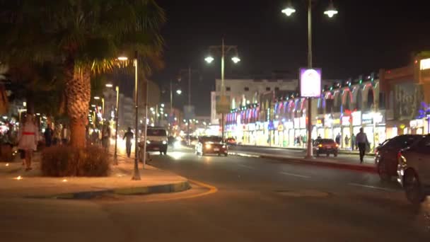 Egypt, Hurghada City, 07.12.2021: Sheraton Street in Hurghada — 비디오