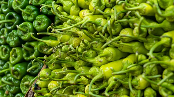 Grüne Paprika Lebensmittel Hintergrund — Stockfoto