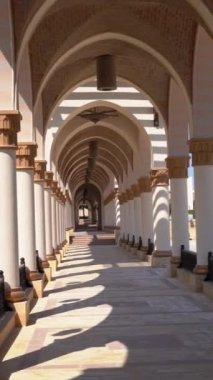 the old town of Sahl Hasheesh - the famous alley, surrounded by buildings of Arabic architecture.