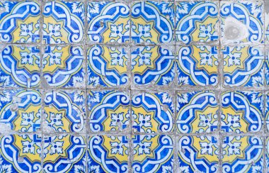 Geleneksel Portekiz fayansı Azulejo