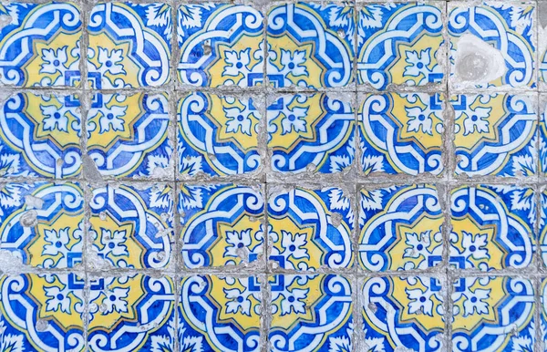 Traditional portuguese tile Azulejo — Stock Photo, Image