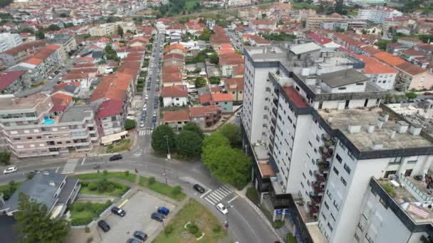 Aerial View Small Portugal City Ermesinde Ermezinde Close Oporto North – Stock-video