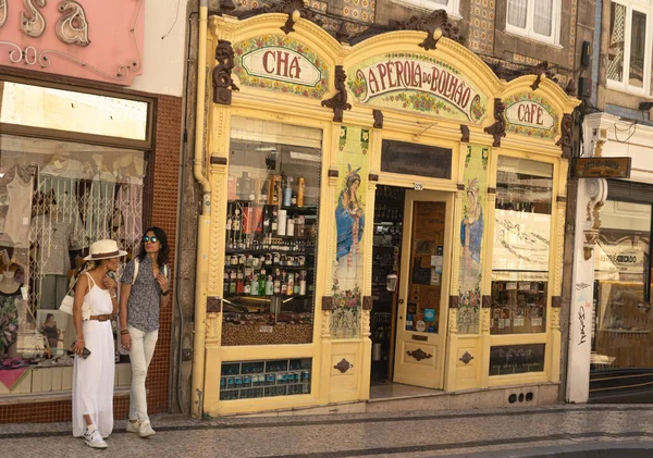Oporto Portugal 2022 Traditional Groseries Store Window Display Porto Old — Φωτογραφία Αρχείου