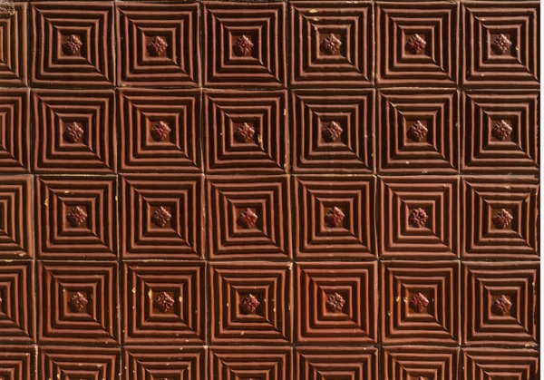 Tile Wall Texture Brown Abstract Background — 스톡 사진