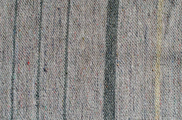 Verschiedenfarbige Streifen Auf Der Strickstoffoberfläche Textilien Retro Teppiche Oder Teppiche — Stockfoto