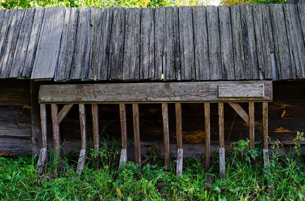 Деревянный Забор Рядом — стоковое фото