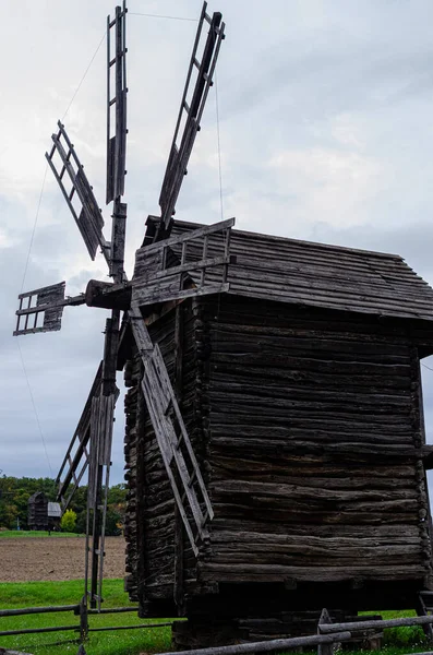 Antiguo Molino Madera Del Siglo Xvii Molino Grano Molino Viento — Foto de Stock