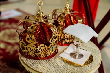 Kyiv, Ukrayna - 24 Ağustos 2021: Aziz Anthony Kilisesi 'nin tutuklu odası ve Kyiv Pechersk Lavra, Kyiv Ukrayna