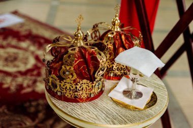 Kyiv, Ukrayna - 24 Ağustos 2021: Aziz Anthony Kilisesi 'nin tutuklu odası ve Kyiv Pechersk Lavra, Kyiv Ukrayna