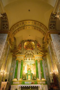 Kyiv, Ukrayna - 24 Ağustos 2021: Aziz Anthony Kilisesi 'nin tutuklu odası ve Kyiv Pechersk Lavra, Kyiv Ukrayna
