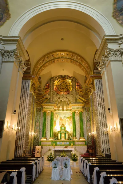 Kiev Ucrania Agosto 2021 Cámara Reflectora Iglesia San Antonio Teodosio — Foto de Stock