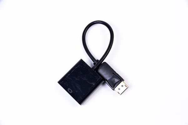 Usb Type Adapter Hub Various Accessories Pendrives Hdmi Ethernet Vga — Stock Photo, Image