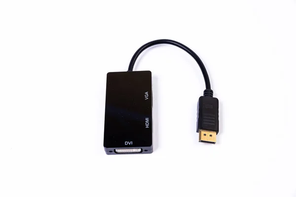 Usb Type Адаптер Концентратор Различными Аксессуарами Pendrives Hdmi Ethernet Vga — стоковое фото