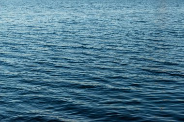 Dalgalar ve güneş ışınları yansıtmalı su yüzeyi Dnipro Ukrayna