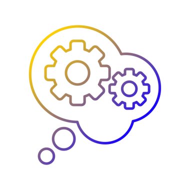 Mantıksal gradyan doğrusal vektör simgesi. Sonuçlara varın. Tümdengelimli ve tümevarım. Yapıcı bir açıklama. İnce çizgi renk sembolü. Modern tarz pictogram. Vektör izole çizimi