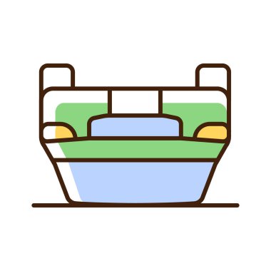 Yuvarlanma kazası RGB renk simgesi. Araba çatıda takla atıyor. Araç dengesini kaybediyor. Kafa kafaya çarpışma. Yüksek çatı direnci ezer. İzole vektör çizimi. Basit doldurulmuş çizgi çizimi